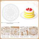 Mimorou 18 Pieces 12 Inch Lace Doilies for Tables Crochet Doilies Vintage Cotton Lace Coasters Handmade Round Placemats Rustic Table Decor for Kitchen Dining Room Wedding Cup Vase Decoration