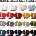 10 Pack Jumbo Chenille Yarn for Crocheting, #10 Super Bulky Baby Soft Yarn for Hand Knitting, 220 yds /70.5 oz Fluffy Chunky Knit Throw Blanket Yarn (Sage Green)