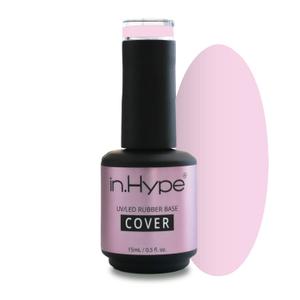 N.HYPE Elastic Rubber Base Coat. UV/LED Curable. Correcting Coating with Enhanced Adhesion. Soak Off (Delicate Pink)