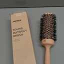 AIMIKE Round Brush for Blow Out, Extra Long Round Hair Brush w/Nano Thermal Ceramic & Ionic Tech, for Blow Drying & Styling, Curling and Shine - Barrel 2.1 inch