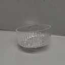 Jingmore 6 Pcs Ribbed Martini Glasses 10 oz Disposable Plastic Vintage Ribbed Coupe Glasses Unbreakable Dessert Parfait Glassware for Wedding Birthday Party Supplies (Clear)