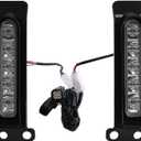 TCMT LED Inserts Saddlebag Support Auxiliary Filler Panel Brake Tail Lights Fit For Harley 2014-2024 Ultra Limited 2020-2024 Road Glide Limited 2014-2019 Electra Glide Ultra Classic (Black Housing Clear Len)