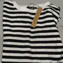 Zengjo Mens Striped Shirt Short Sleeve T-Shirts M