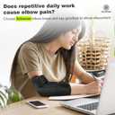 2 x Cubital Tunnel Elbow Brace for Women&Men, Tennis Elbow Brace with Compression Sleeve Immobilizer, Comfortable Night Elbow Support, Elbow Splint for Tendonitis, Ulnar Nerve Entrapment, Sleeping (One Size, Black)