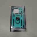 2 x IKAZZ for iPhone 15 Pro Case 6.1 Inch with Screen Protector,Military Grade Shockproof Heavy Duty Protective Phone Cover Pass 16ft Drop Test with Magnetic Kickstand Car Mount Holder,Turquoise