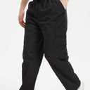 VOGRYE Scrub Pants for Men - Pants with 7 Pockets Waistband, Anti-Wrinkle Scrubs for Men (Black, XL)