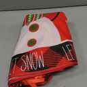 48 Inch Merry Christmas Tree Skirt - Large Red Xmas Tree Skirts Mat Decoration, Cute Winter Snowman Round Skirt for Indoor Outdoor Home Christmas Tree Decorations Holiday Party Decor