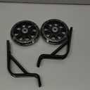 Piutouyar Bicycle Auxiliary Wheel Accessories for 16 Inch Bike, Bicycle Training Wheels Kids Training Bike Wheel for Variable Speed and Single Speed Bikes(Black+White)