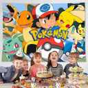 Anime Birthday Party Decorations,Happy Birthday Banner Backdrop for Birthday Party Supplies