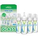Dr. Brown's Anti-Colic Options+ Narrow Glass Baby Bottle with Level 1 Slow Flow Nipple, BPA-Free, 4 oz/120mL, 4-Pack