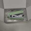 Mini Bag Sealer, USB Rechargeable Chip Bag Sealer Heat Seal, 2 in 1 Bag Sealer Heat Seal with Cutter, Portable Bag Resealer for Plastic Bags Snacks & Food Storage(Green)