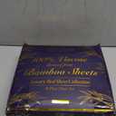 DECOLURE 100% Viscose Derived from Bamboo Sheets King Size 4pcs - Ultra Soft & Luxuriously Cooling, 17" Deep Pocket, Double Stitching, Perfect for Hot Sleepers - King Bed Sheets (Creme)