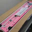 Gymnastic Kip Bar,Kids Girls Junior Ages 3-15,3' to 5' Adjustable Height,Home Gym Equipment,Home Training,1-4 Levels,260lbs Weight Capacity (PINK)