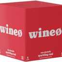 WineO Non Alcoholic Wine Sparkling Ros, Non-Alcoholic Wine, Low-Calorie, Low-Carb, Low-Sugar, Antioxidants, Hints of Ripe Cherries, Citrus, and Oak, 4-Pack (12 oz. cans)