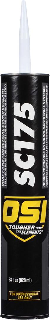 Henkel OSI SC175 Draft & Acoustical Sound Sealant, 28 fl oz, Cartridge (Single)