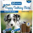 2 x N-Bone Jumbo Puppy Teething Sticks Chicken Flavor Dog Treats, 7.28-oz Bag (EXP 12/03/27)