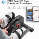 Sunny Health & Fitness Under Desk Pedal Elliptical Machine, Adjustable Resistance Leg Exerciser Office Home Workout While Sitting for Seniors
