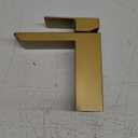 RUMOSE Brushed Gold Bathroom Faucets Set with Pop Up Drain Single Handle Bathroom Sink Faucet 1 & 3 Hole Waterfall Spout Vanity Faucet Kit with Deck Plate RV Lavatory Basin Faucet, Stainless Steel (Brushed Gold)