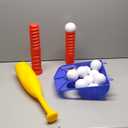 Fun Kids T-Ball Set/Tee Ball - Toddlers and Kids Adjustable Batting Tee Game W/ 10 Balls. Develops and Improves Baseball, Softball, Skills - Sports Toy for Boys and Girls, Children All Ages