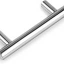 Probrico 10 Pack 3 Inch Cabinet Pulls, Polished Chrome Kitchen Drawer Pulls, T Bar Stainless Steel Cabinet Handles 3 Inch (76mm) Hole Center, 5 Inch Length