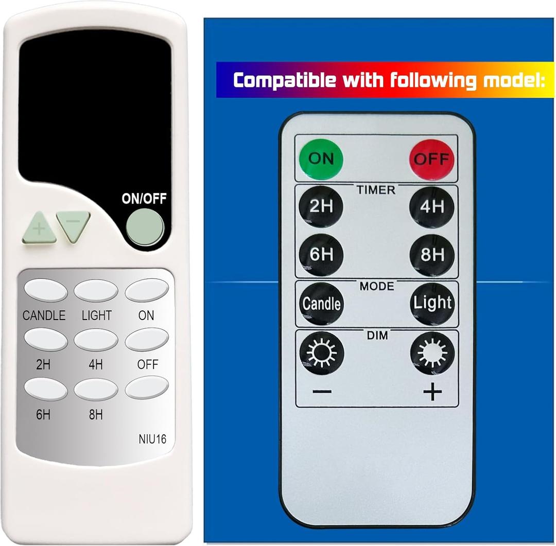 Replacement Remote Control for Antizer Kurt S. Adler Sofullue LED Flameless Candle