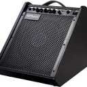 Coolmusic Electric Drum AMP 100-Watt Electronic Drum Amplifier DM100 Keyboard Speaker with Wireless Audio Connection, with 3-Band EQ and DI Out Black