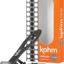 KOHM Nail Clippers for Thick Nails - Heavy Duty, Sharp Wide Mouth Professional Fingernail and Toenail Clippers for Men, Women & Seniors, Black