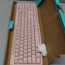 Logitech K270 Wireless Keyboard for Windows, 2.4 GHz Wireless, Full-Size, Number Pad, 8 Multimedia Keys, 2-Year Battery Life, Compatible with PC, Laptop - Rose