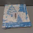 2 x Lanpn White and Blue 16x16 Christmas Pillow Covers Set of 4, Decorative 16 Inch Winter Snowflake Throw Pillow Case Xmas Cushion Cover for Indoor Home Sofa Light Blue