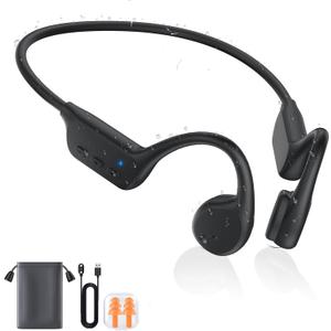 Bone Conduction Headphones, Wireless Bluetooth 5.3 Swimming IPX8 Professional Waterproof Headset, Suitable for for Running, Cycling, Drving