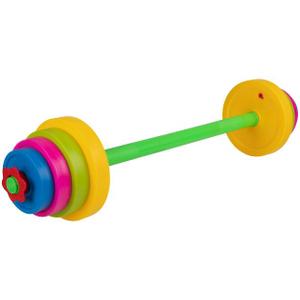 Hey Play Kids Weight Set - Barbell and 8 Plates