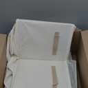 Shoe Organizer for Closet 2 Pack, Foldable Shoe Box with Adjustable Dividers and Clear Cover, Space Saving Shoe Storage Organizer Cabinet with Reinforced Handles, Fits 32 Pairs Beige TP12Y (Large(20.87''L x 16.54''W x 13.5''H))