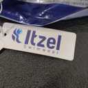 Itzel Women's Ruched Twist Front One Piece Swimsuit Tummy Control Push Up Vintage Retro Bathing Suits Red Flowers Green Leaf 10