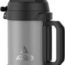 Sports Water Jug - Gallon Water Bottle - Large Insulated Stainless Steel Bottle for Gym, Workouts, Basketball, Football, Soccer - Keep Water Cold for Up To 24 Hours - 108 Ounce (Graphite)