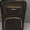 Rockland Fashion Softside Upright Luggage Set, 'Expandable, Lightweight, Telescopic Handle, Wheel, Brown, 2-Piece (14/ 19)