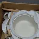 CAROTE 19pcs Pots and Pans Non Stick, Cookware Sets Detachable Handle, Induction Kitchen Pots and Pans,NonStick Cooking Set, Oven/Dishwasher/Fridge Safe, Space Saving (Cream White)