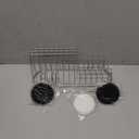 HASKO Shower Caddy Suction Cup, Shower Shelf with Soap Dish and Hooks Organizer, Suction Bathroom Shelf for Storage, Wall Mounted Basket, Silver (Silver (1 Pack))