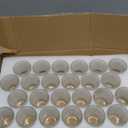 24 Pcs Votive Candle Holders, Clear Glass Candle Holders Bulk for Table Centerpiece, Tea Lights Candle Holders for Wedding Shower, Party and Home Decor