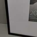 Americanflat 20x20 Picture Frame with Polished Plexiglass - Use as 8x10 Frame with Mat or Display 20x20 Photo Without Mat - Streamline Collection - Thin Border Square Frames for Wall Display - Black