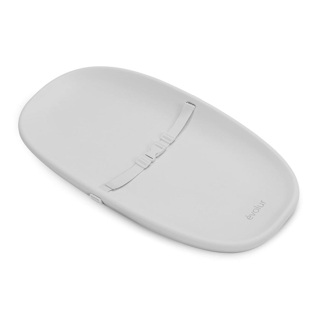Evolur Eva Baby Changing Pad in Light Gray, Soft, Lightweight and Portable Changing Pad, Fits All Changing Table, Waterproof Firm Padding