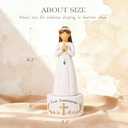 First Communion Gift for Girls8.3'' First Holy Communion Girl Figurine with Keepsake Box, Thoughtful Catholic Gift for Daughter, Granddaughter, or Goddaughter, Meaningful Christian Present