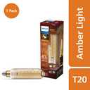 Philips 7.5-Watt (40-Watt) T20 LED Dimmable Vintage - Amber Light (2000K)
