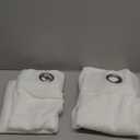 NICETOWN White Sheer Linen Curtains for Living Room 84 inch Length 2 Panels Set, Grommet Semi Sheer Privacy with Light Filtering Flax Window Treatments for Bedroom, W52 x L84