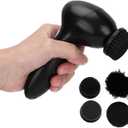 Electric Shoe Shine Kit, Handheld Electric Shoe Cleaning Brush, Replaceable Brush Head Dust Cleaner Portable Wireless Leather Cleaner Care Kit for Leather Shoes