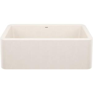 BLANCO 443076 IKON SILGRANIT Apron-Front Farmhouse Kitchen Sink, 30" L x 19" W - Soft White