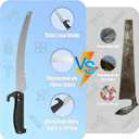 26FT Reach Pole Saws for Tree Trimming with 5-20FT Telescoping Extension Pole, Anti-slip Handle, Manual Pruning Pole Saw with 19" 3X Detachable Saw for Forestry, Yard, Garden, Patios