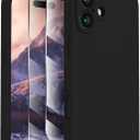 FireNova Designed for iPhone 16 Case, Silicone Upgraded [Camera Protection] Phone Case with [2 Screen Protectors], Soft Anti-Scratch Microfiber Lining Inside, 6.1 inch, Black