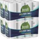 Seventh Generation 100% Recycled Paper Towels, 2-ply, 8 Count, Pack of 4