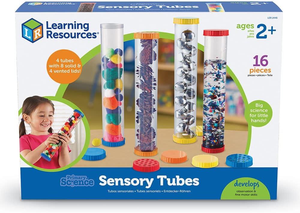 Learning Resources Primary Science Sensory Tubes - Toddler Toys, Homeschool Supplies, Fine Motor Skills, Calm Down Bottle, STEM Manipulatives, Preschool Activities, Montessori Games, Gifts for Kids