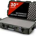 NANUK Hard Case with Foam & Wheels - 30" to 55" Long, Customizable Foam Insert, IP67 Waterproof & Crushproof, Rugged Construction for Ultimate Protection, Made in Canada